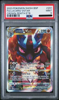 PSA 9 Lucario VSTAR SWSH291 SWSH: Sword & Shield Promo Cards Holo - Image 1