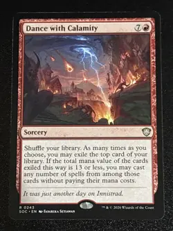 MTG Commander: Secrets of Strixhaven Dance with Calamity 0243 NM Rare - Image 1