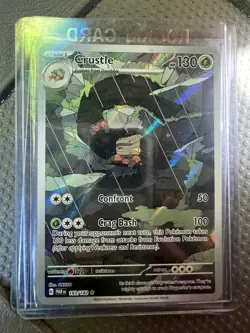 Pokemon TCG Crustle ~Paradox Rift 183/182 Holo Illustration Rare NM/M+condition. - Image 1