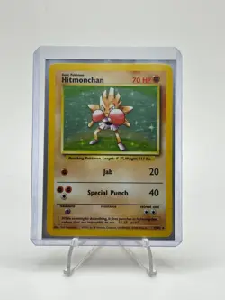 Hitmonchan 7/102 Holo Rare Pokemon Card Base Set Unlimited - Image 1