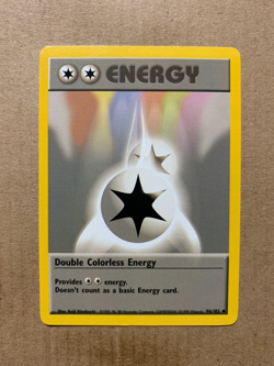 Double Colorless Energy 96/102 Base Set - Uncommon Pokemon Card - NM - Image 1