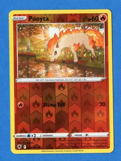 Ponyta 021/189 Reverse Holo Astral Radiance Pokemon Card - Image 1