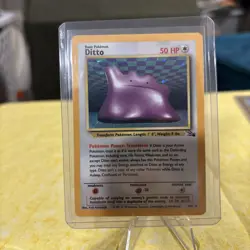 1999 Pokemon Fossil Ditto Holo Rare 3/62 WOTC LP Vintage - Small Crease - Image 1