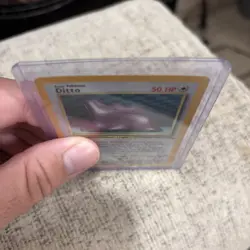 1999 Pokemon Fossil Ditto Holo Rare 3/62 WOTC LP Vintage - Small Crease - Image 2