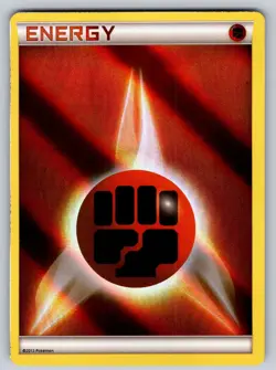 Fighting Energy (2013 Unnumbered) Holo Common Deck Exclusives Pokemon NM - LP - Image 1