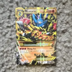 Pokemon M Lucario EX Mega Holo Fighting Type Card 220HP 113/111 Pokemon TCG - Image 1