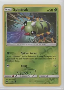Spinarak Reverse Foil Pokemon Sun & Moon Lost Thunder #9 - Image 1