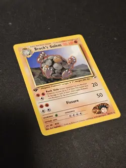 Pokemon TCG Brock's Golem 20 Gym Heroes 1st Ed Mint Near Mint - Image 2