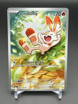 Pokemon TCG Scorbunny 225/217 Ascended Heroes Illustration Rare Holo 70HP EN - Image 1