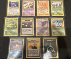 Pokemon TCG Vintage Lot 74 Cards Base Set Neo Jungle Fossil Holo Rare Gengar - Image 2