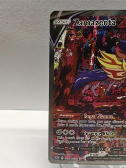 Pokemon Zamazenta V Crown Zenith Galarian Gallery Full Art Holo GG54/GG70 NM - Image 3