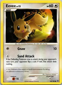 Eevee 63/100 C Majestic Dawn Pokemon Near Mint - Image 1