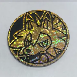 Pokemon TCG Lycanroc Gold Speckle Holofoil Flip Coin - Image 1