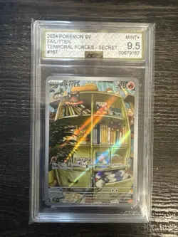 AGS 9.5 mint + Litten 167/162 Pokemon Temporal Forces TEF EN - Image 1