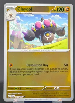 Pokemon Claydol #047/086 Eng Chaos Rising Reverse Holo - print error blotchy - Image 1