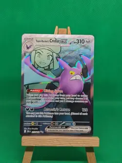 Pokemon TCG Destined Rivals Team Rockets Crobat EX 217/182 Full Art - Image 1