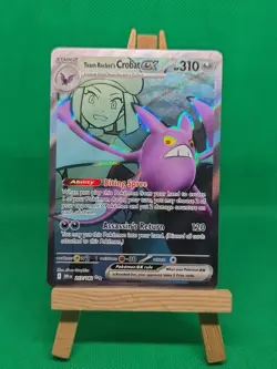 Pokemon TCG Destined Rivals Team Rockets Crobat EX 217/182 Full Art - Image 5