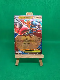 Pokemon TCG Mega Evolution Mega Lucario EX 077/132 Holo Foil English Pack Fresh - Image 1