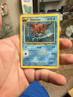 Pokemon TCG Kabutops Neo Discovery Holo Card 6/75 Unlimited Rare LP Vin Gradable - Image 1