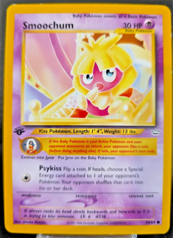 Smoochum 54/64 1st Edition Neo Revelation Set LP Pokemon TCG - Image 1