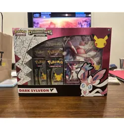 Pokemon TCG Celebrations Collection Box Dark Sylveon V English Pikachu - Image 1