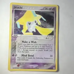 Pokemon Jirachi EX Hidden Legends 8/101 Holo Rare 70 HP Basic Mind Bend (30) - Image 1