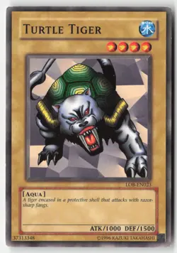 Yugioh - Turtle Tiger LOB-EN023 Unlimited - Legend of Blue Eyes White Dragon (25 - Image 1