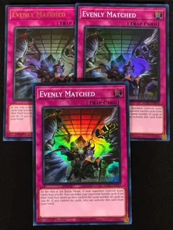Yugioh Evenely Matched RA01-EN074 1st X3 (NM) Two Super one Ultra - Image 1