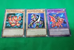 Alligator's Sword/Baby Dragon Fusion Set LDK2-ENJ08/09/43~Common Yu-Gi-Oh - Image 1