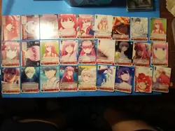 Weiss Schwarz English Card Quintessential Quintuplets Lot Of 29 WS-233 - Image 1