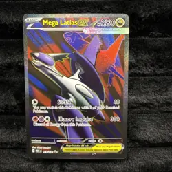 Pokemon TCG Mega Latias EX Full Art Ultra Rare Card 163/132 Mega Evolution - Image 1