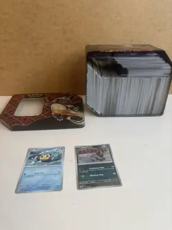 Pokemon Trading Cards and Metal Tin Bundle Job Lot Pokemon Cards - Image 2