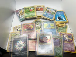 Vintage WOTC Pokemon Card Lot - 100+ Cards MP-DMG English and JPN- some Topps - Image 2
