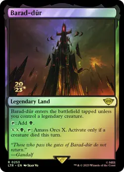 Magic The Gathering MTG BARAD-DUR FOIL Lord of the Rings NM Near Mint - Image 1