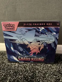 Pokemon TCG Mega Evolution Chaos Rising Elite Trainer Box ETB - New Sealed - Image 1
