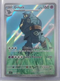 Golurk 123/086 Illustration Rare Black Bolt Pokemon TCG Pack Fresh Near Mint NM - Image 1