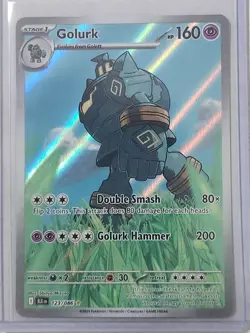 Golurk 123/086 Illustration Rare Black Bolt Pokemon TCG Pack Fresh Near Mint NM - Image 2