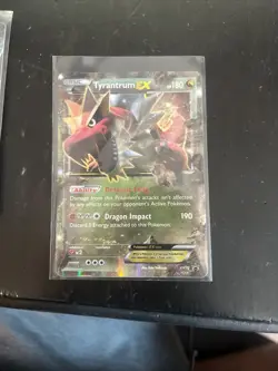 Pokemon TCG Tyrantrum EX XY Black Star Promos Holo Ultra Rare Card XY70 - Image 1