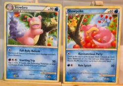 slowbro 38/90 Und SLOWPOKE 66/90 UNERSCHROCKEN N/M POKEMON ENGLISCH VINTAGE - Image 1