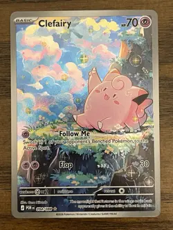 Clefairy 094/088 Illustration Rare IR Perfect Order Pokemon Card POR EN Holo - Image 1