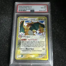 2006 POKEMON EX CRYSTAL GUARDIANS #4 CHARIZARD-HOLO PSA 8 - Image 1