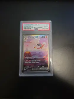 2023 Pokemon Mew EN-151 Charizard EX Special Illustration Rare 199 PSA 8 - Image 1