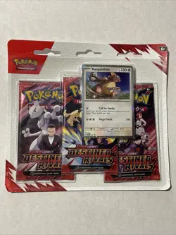 Pokemon Destined Rivals 3-Pack Blister Kangaskhan Sealed Rare Mint Mewtwo SP 🔥 - Image 1