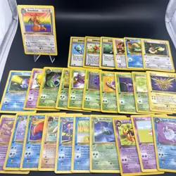 Pokemon TCG French 1st Edition Original Base SET Lot Of 27 Rare, UC & C NM/LP - Image 1