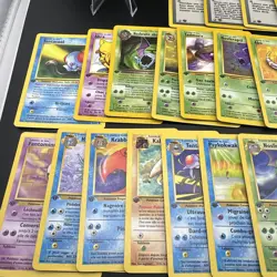 Pokemon TCG French 1st Edition Original Base SET Lot Of 27 Rare, UC & C NM/LP - Image 3