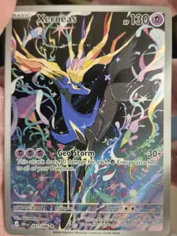 Xerneas 91/86 Illustration Rare Pokemon Chaos Rising ME04 NM - Image 1