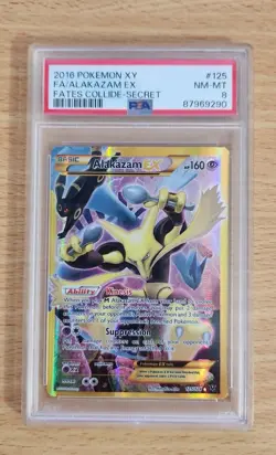 Pokemon TCG Alakazam EX Fates Collide Secret Rare Psa 8 - Image 1