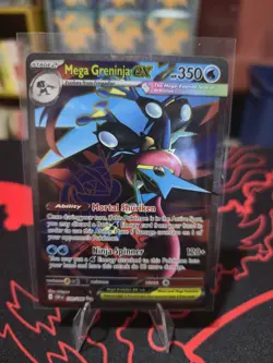Pokemon TCG Chaos Rising 2026 Mega Greninja Ex Full Art #100/86 NM M - Image 1