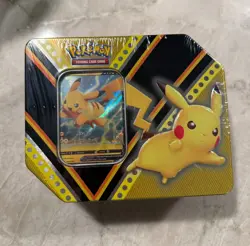Pokemon TCG: V Powers Tin PIKACHU NEW Factory Sealed NEW - Image 1
