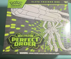 Pokemon TCG Mega Evolution Perfect Order Elite Trainer Box ETB Factory Sealed - Image 1